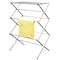 Home Basics Sunbeam 3 Tier RustProof Enamel Coated Steel Collapsible Clothes Drying Rack, Grey CD10114 - alternate 3